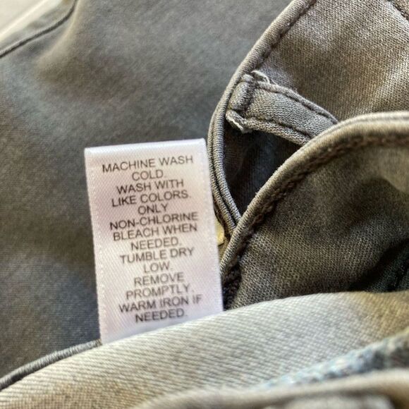 EST 1946 Cato Jeans Gray Stretch 5 Pocket Straight Leg Womens Size 12 - Picture 13 of 14